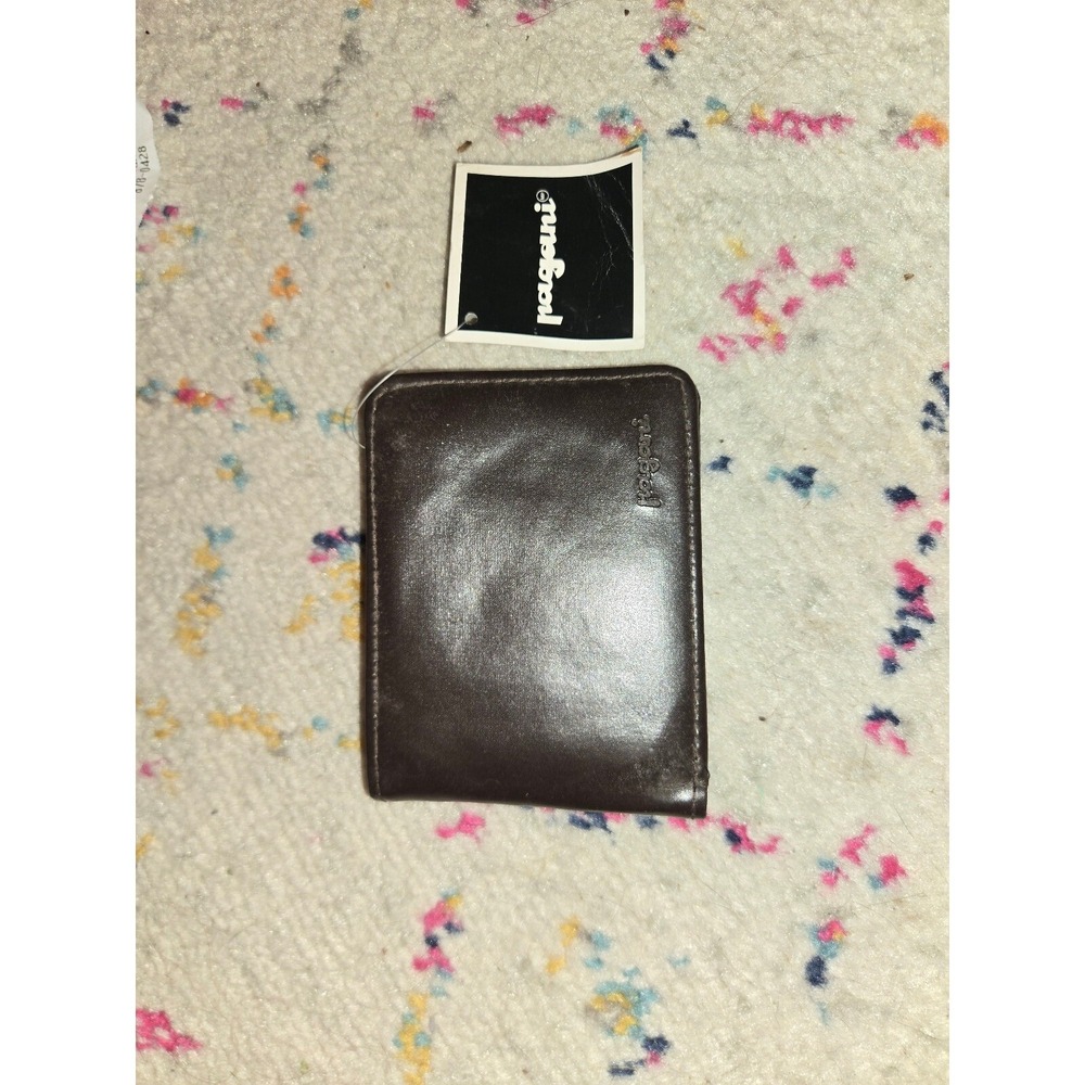 Pagani Wallet Brown Leather Bifold ID Credit Card Holder New with Tags